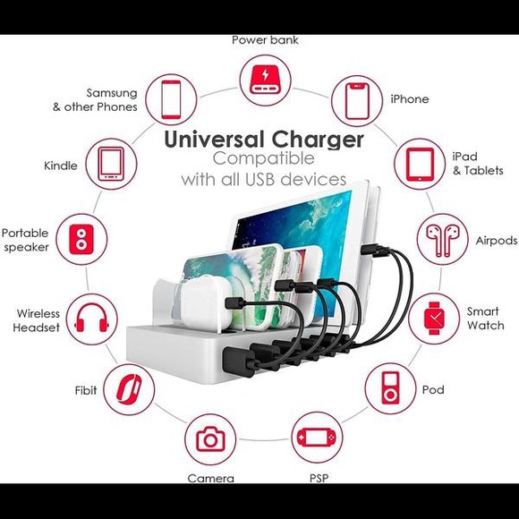USB 6 Port Charging Station - Picture 6 of 7